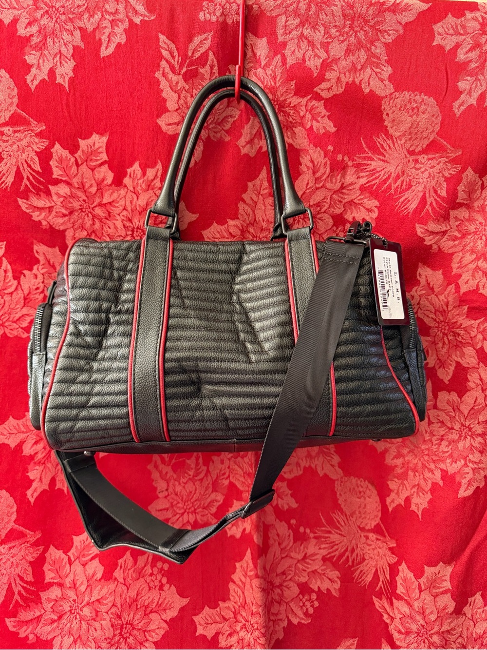 L.A.M.B. Quilted leather small duffle barrel bag - Picture 4 of 10
